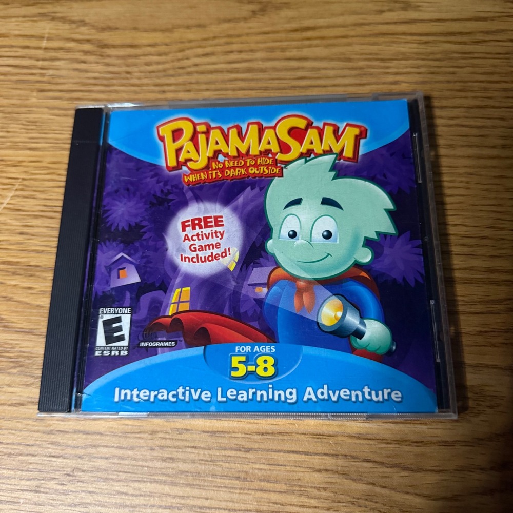 Pajama Sam No Need To Hide When It's Dark Outside PC Mac CD-ROM Game 23559CD